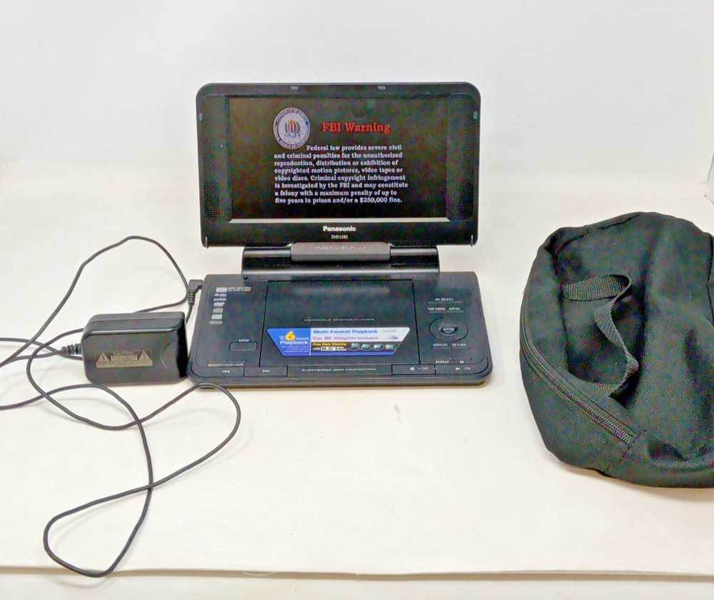 Panasonic Portable DVD player DVD-LS83 with 8.5" LCD TESTED WORKS EXCELLENT COND